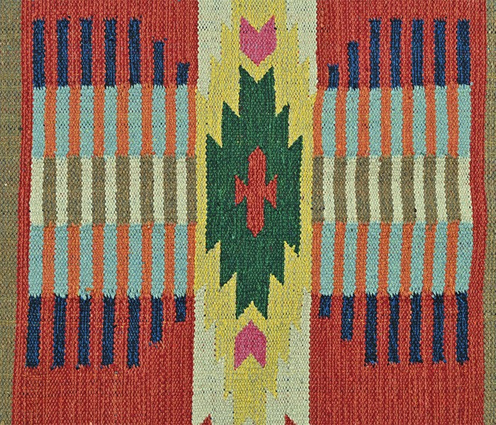 Harmony In Hues Handknotted Cotton Flat Weave.