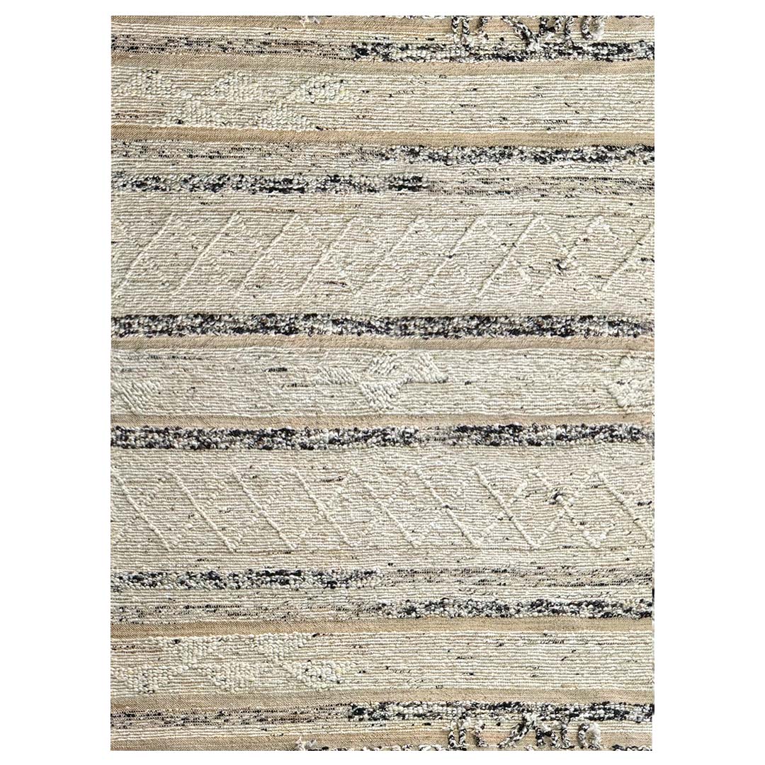 Earthy Elegance Handknotted Jute & Wool Rug