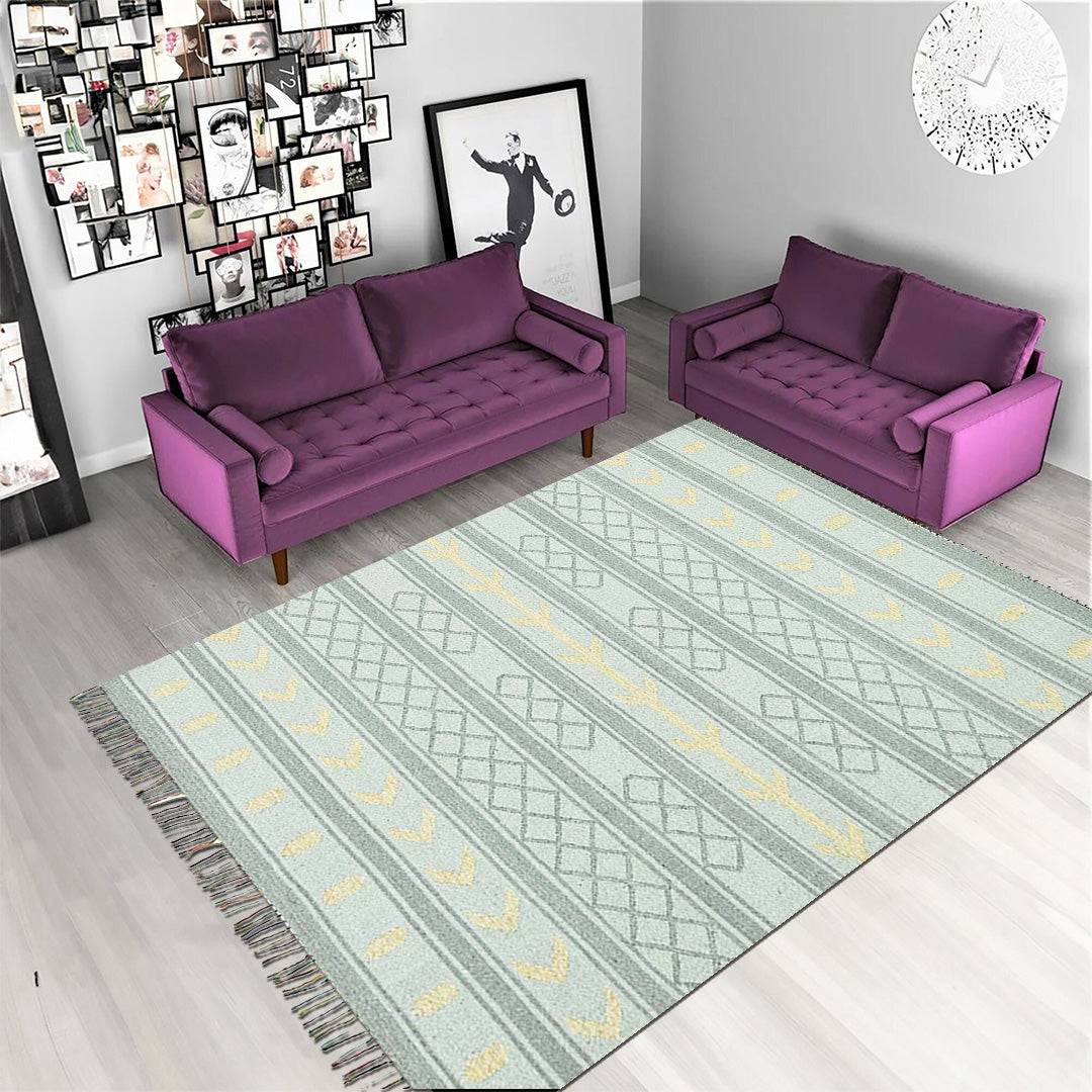 Harmony In Hues Handknotted Cotton Flat Weave.