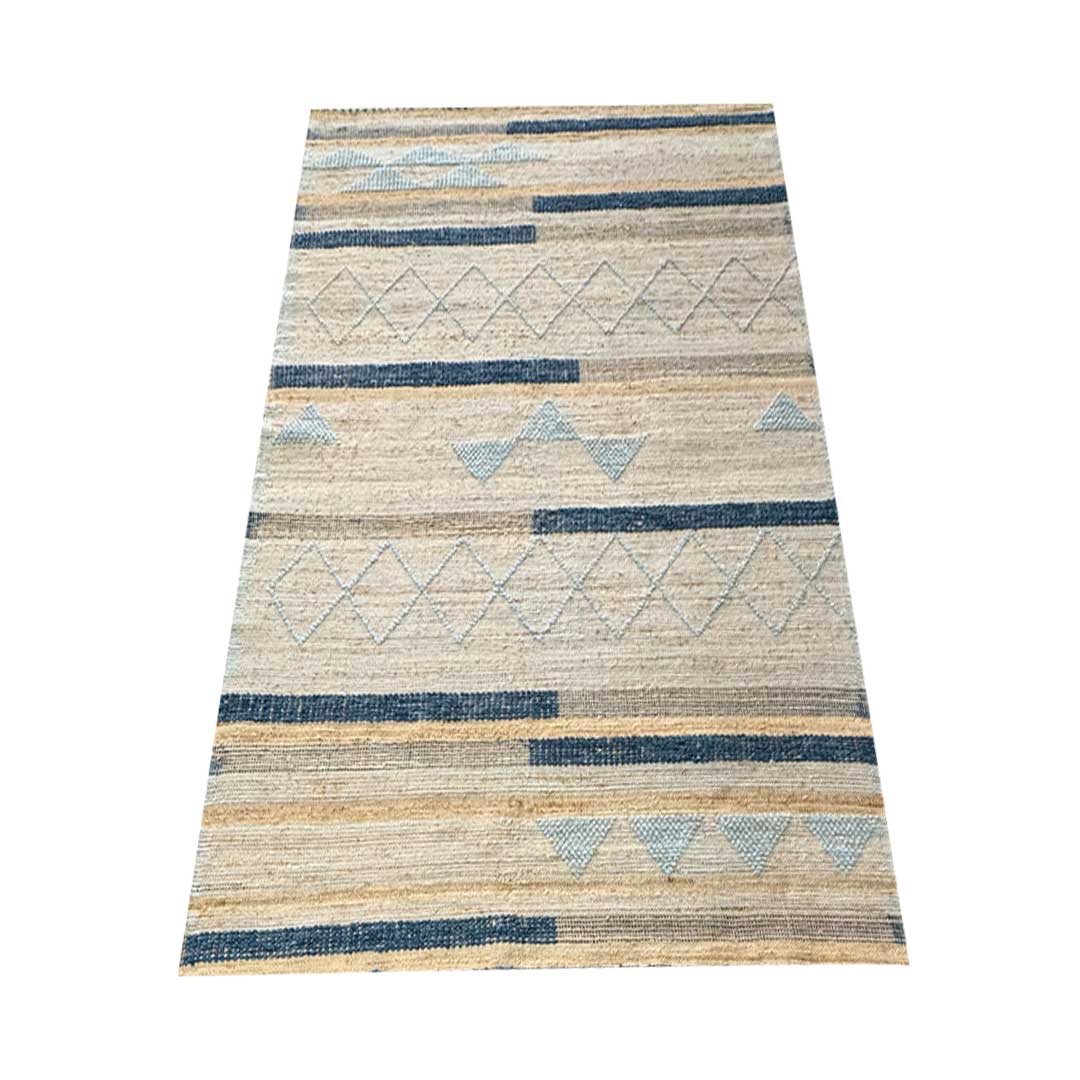 Earthy Elegance Handknotted Jute & Wool Rug