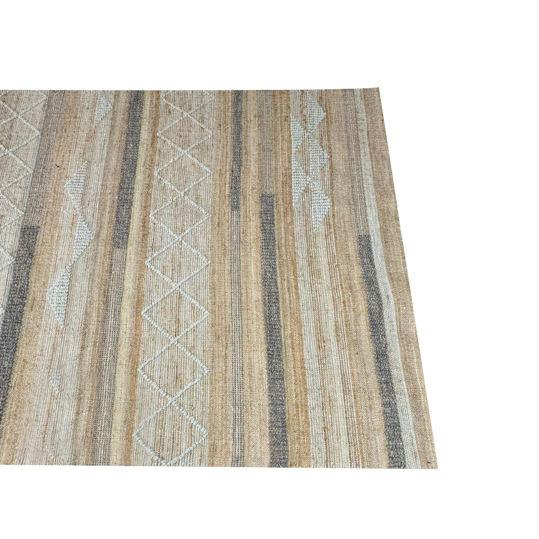 Earthy Elegance Handknotted Jute & Wool Rug