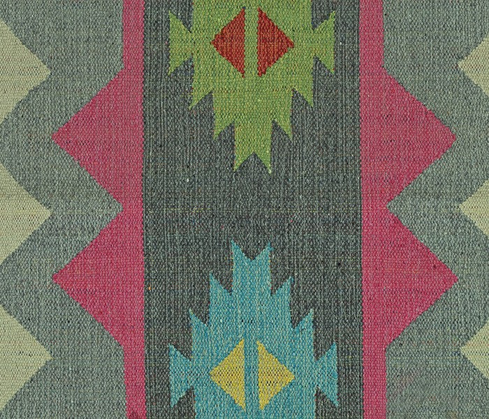 Harmony In Hues Handknotted Wool Rug.