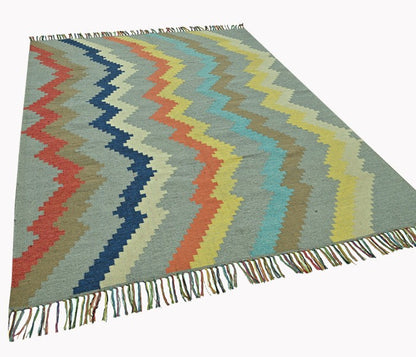 Harmony In Hues Handknotted Wool Rug.