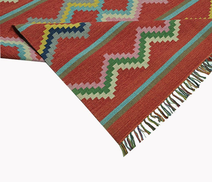Harmony In Hues Handknotted Wool Rug.