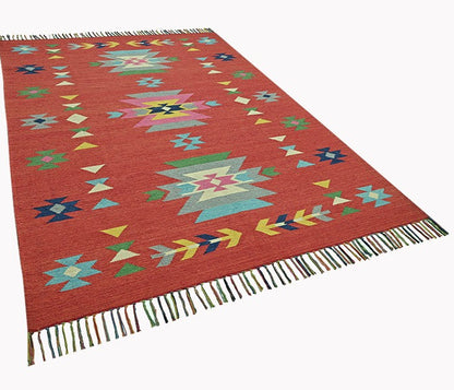 Harmony In Hues Handknotted Wool Rug.