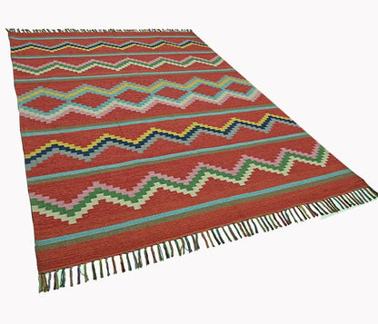 Harmony In Hues Handknotted Wool Rug.