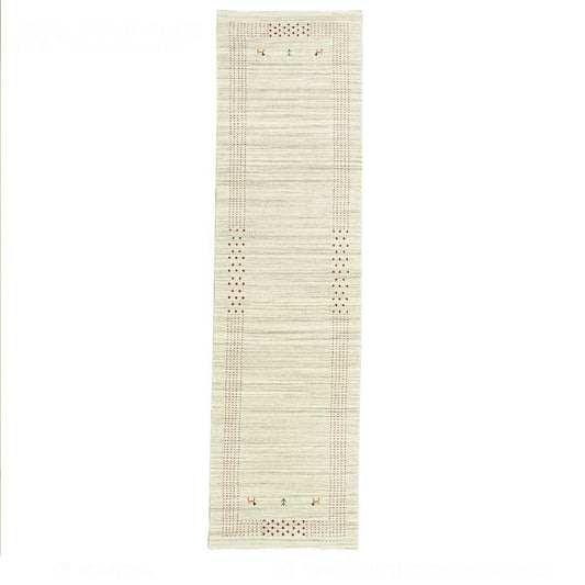 Whispering Threads Handloom Wool Runner.