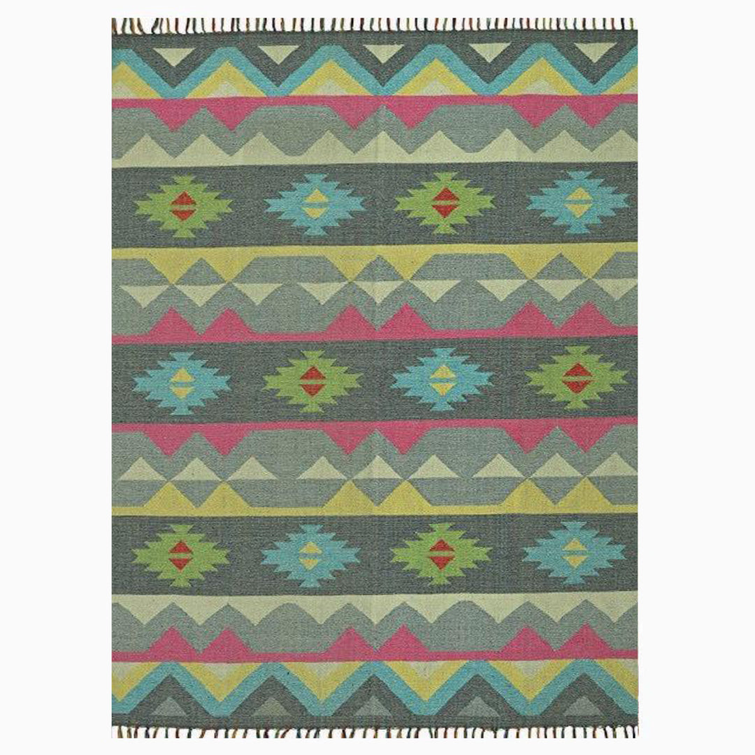 Harmony In Hues Handknotted Wool Rug.