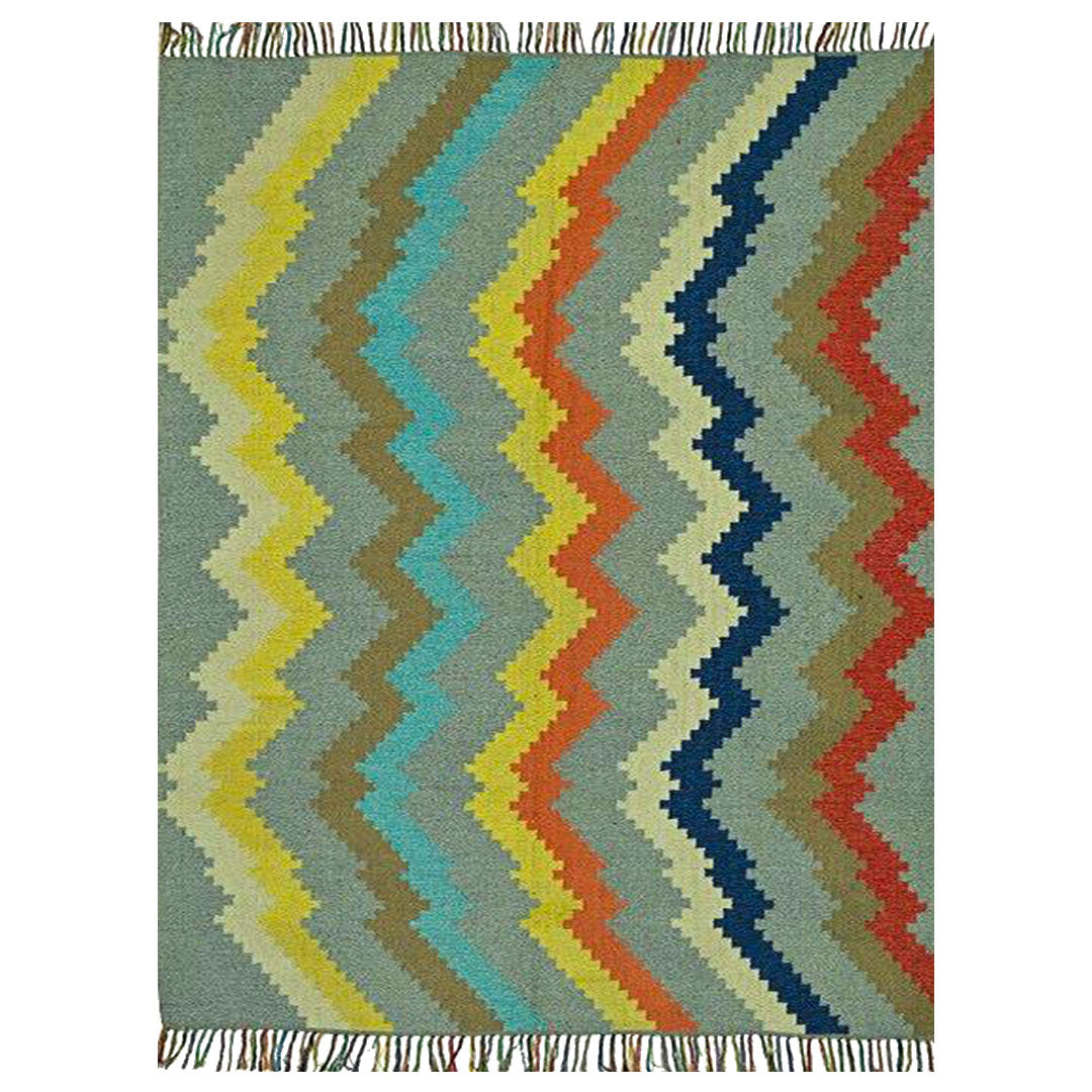 Harmony In Hues Handknotted Wool Rug.