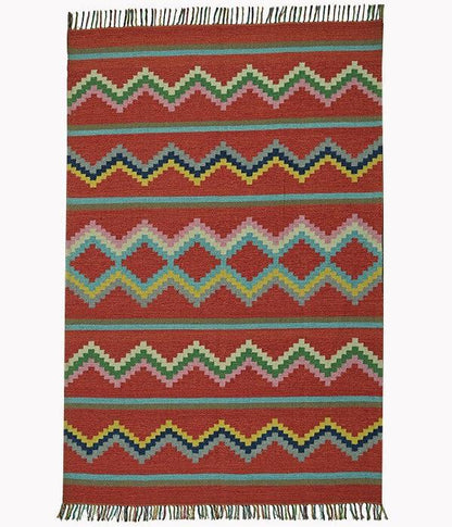 Harmony In Hues Handknotted Wool Rug.