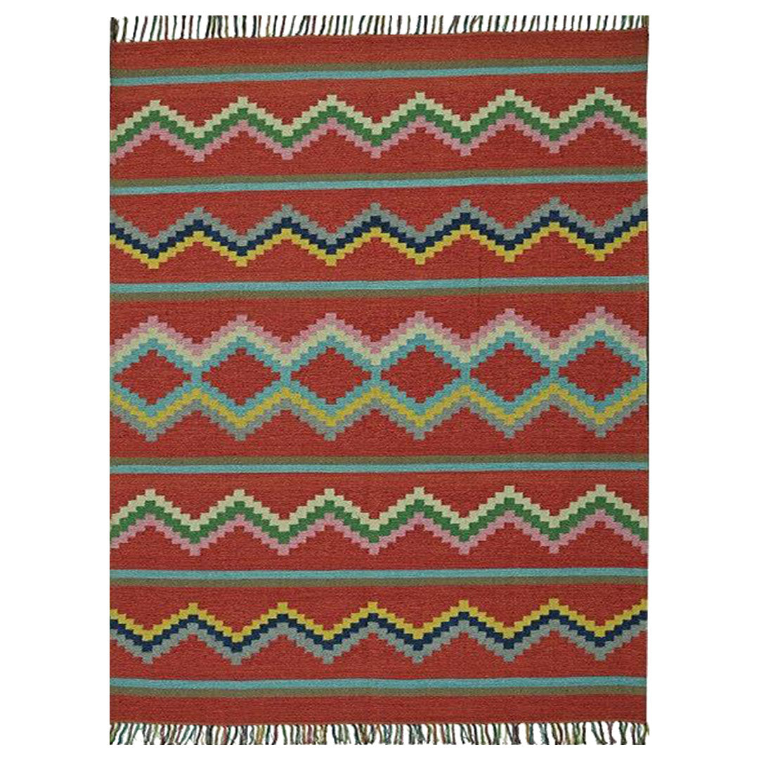 Harmony In Hues Handknotted Wool Rug.