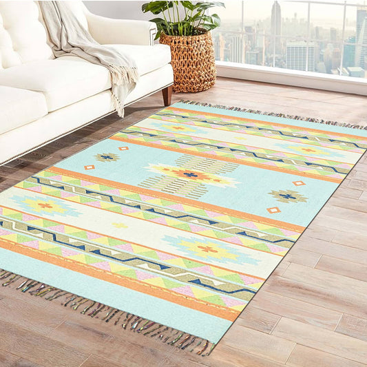 Harmony In Hues Handknotted Wool Rug.