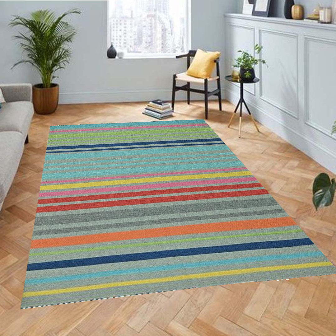 Harmony In Hues Handknotted Wool Rug.