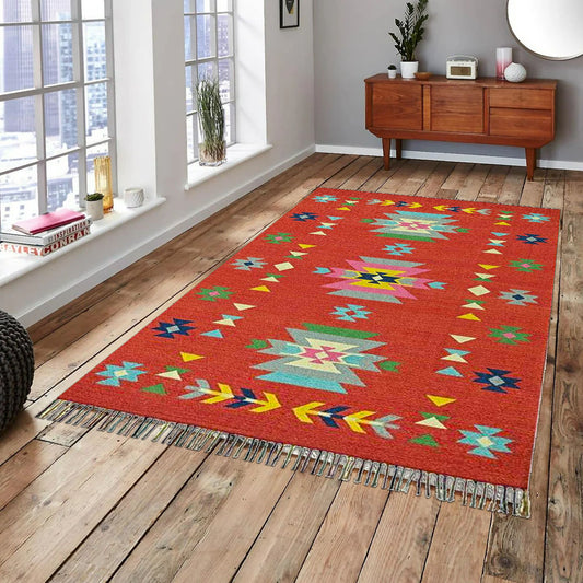 Harmony In Hues Handknotted Wool Rug.
